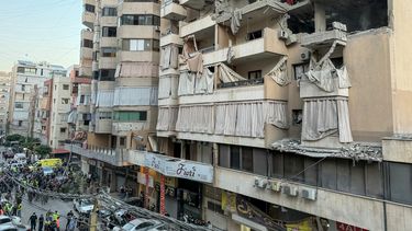 Ataque aéreo de Israel contra un edificio residencial en Beirut.