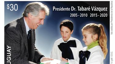 Correo Uruguayo emitió sello en homenaje a Tabaré Vázquez