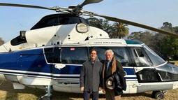 Lacalle Pou junto a su padre