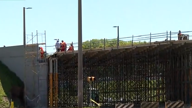 Avanzan las obras en el puente de los accesos y finalizarán a mediados de diciembre