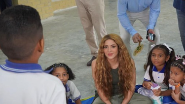 Shakira estuvo en Barranquilla en la inauguración de un nuevo colegio de su Fundación Pies Descalzos.