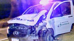 Una ambulancia chocó contra un caballo en Ruta 5