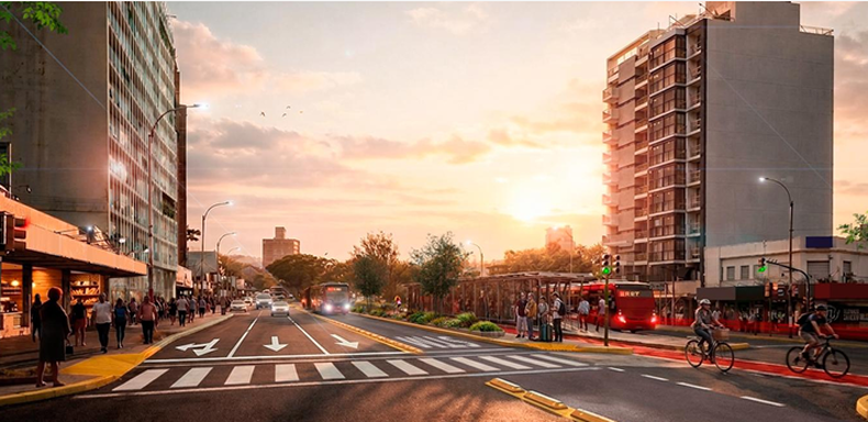 Así será la reforma del transporte en 8 de Octubre y Avenida Italia, con zonas sin ciclovía y pasos a desnivel