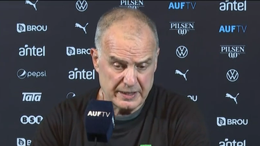 El director técnico de la selección uruguaya de fútbol, Marcelo Bielsa.