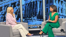 La vicepresidente de la República, Beatriz Argimón, en Telenoche.