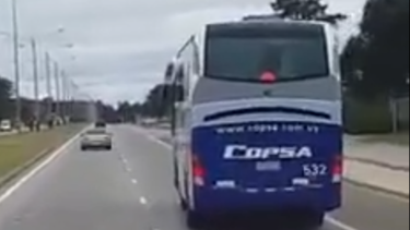 Video de ómnibus de Copsa con fallas mecánicas es antiguo