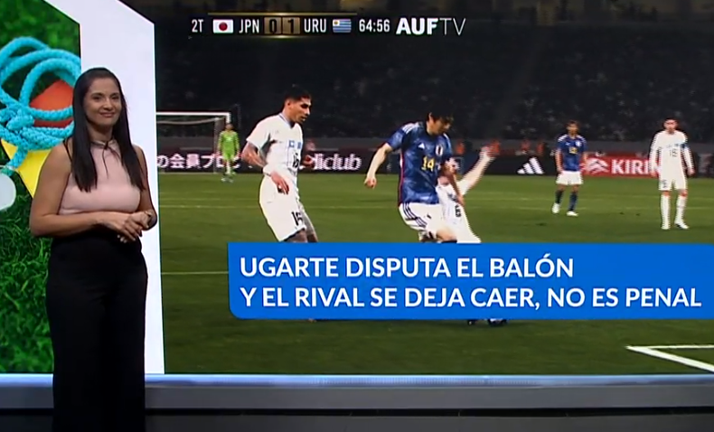 La exárbitro Claudia Umpiérrez analizó las jugadas polémicas del partido Uruguay 1 - Japón 1.