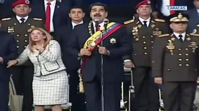 VIDEO: La reacción de la seguridad de Maduro durante el atentado