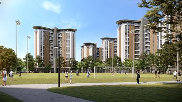 El proyecto Giannattasio, en Canelones, consta de 21 edificios de entre cuatro y 12 pisos&nbsp; | ANV