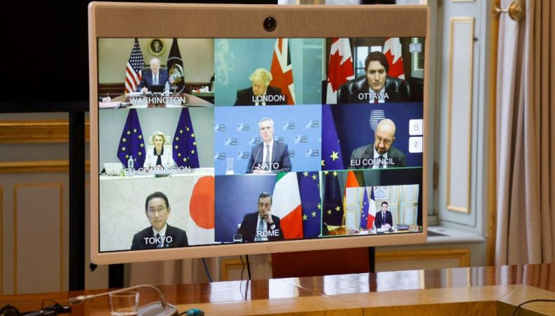 Biden se reúne con el G7 tras ataque de Rusia a Ucrania