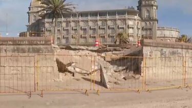 Derrumbe de muro de Playa Carrasco sigue sin repararse