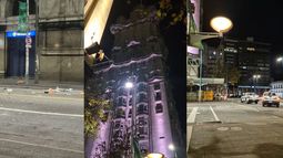 ¿Qué pasó en el Palacio Salvo? Desde el piso 16 cayeron todo tipo de objetos y tuvo que intervenir la Policía