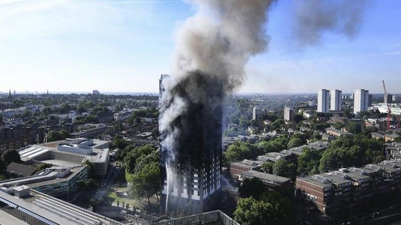 Policía confirmó origen del fuego en Londres