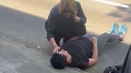 Juramento hipocrático: Cristina Lustemberg asistió a una persona que se había accidentado en la calle