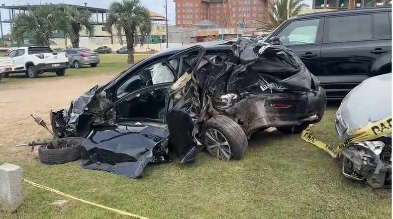Un hombre murió en choque entre un auto y una camioneta cerca del puente de La Barra