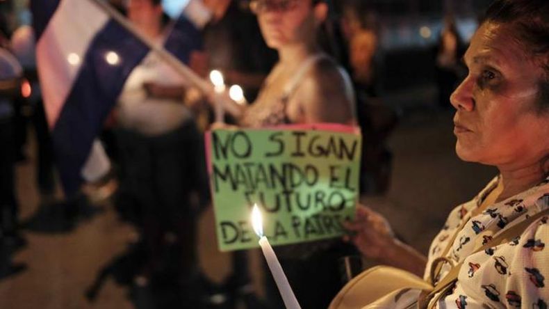 Nicaragua espera el cese de la represión este lunes