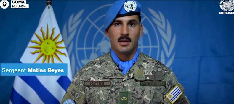 ONU distinguió a un casco azul uruguayo por rescatar soldados en el Congo y homenajeó a dos fallecidos