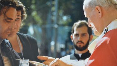 Misa oficiada por Juan Pablo II en Tres Cruces, visita a Uruguay 1987.