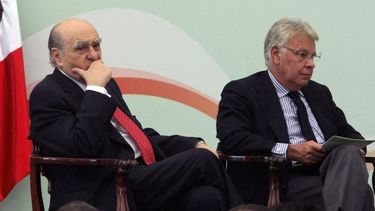 Sanguinetti y el expresidente español Felipe González se reunieron con Orsi en Suárez y Reyes