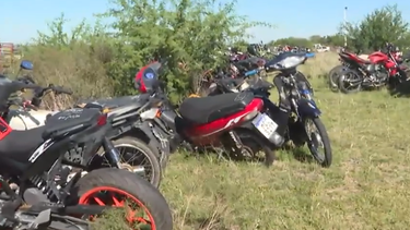 Motos incautadas en San José.