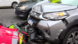 Un motociclista resultó politraumatizado tras ser embestido por un auto en el Parque Rodó