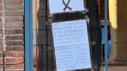 Luto en la Escuela n°182.