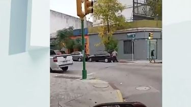 un tiroteo en la aguada a plena luz del dia termino con una persona herida en una pierna