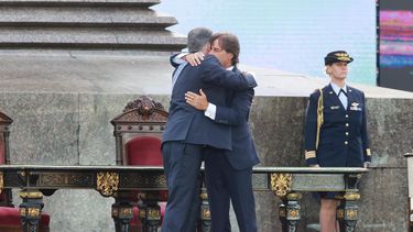 Las últimas palabras de Lacalle Pou a Orsi tras entregarle la banda presidencial