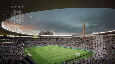 El proyecto de reforma que se pretende hacer en el Estadio Centenario para el Mundial 2030.&nbsp;