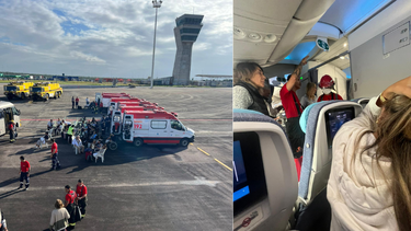 Fotos del vuelo desviado cedidas a Telenoche.