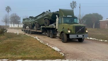 Comenzó el traslado de los blindados Cóndor del Ejército que reforzarán los operativos de la Policía