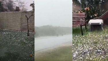 Granizo en Tacuarembó: impactantes imágenes muestran piedras de hielo de más de 3 cm
