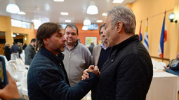 Robert Silva y el presidente Luis Lacalle Pou.