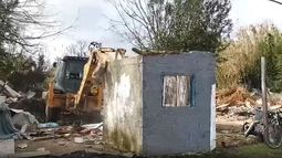 Demolieron una vivienda en San Ramón donde funcionaba una boca de venta de pasta base