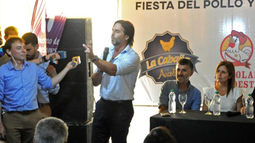 Luis Lacalle Pou habló en la Expo Avícola: Fiesta del Pollo y la Gallina en San Bautista, Canelones.