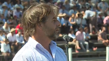 El presidente de la República, Luis Lacalle Pou, inauguró el ruedo de la Fiesta de la Patria Gaucha 2024.