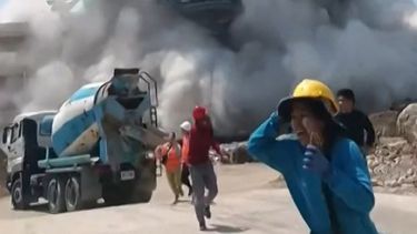 video: el momento en que colapso un edificio en contruccion en bangkok tras el terremoto