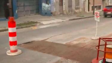 Pozo en calle Nueva Palmira.