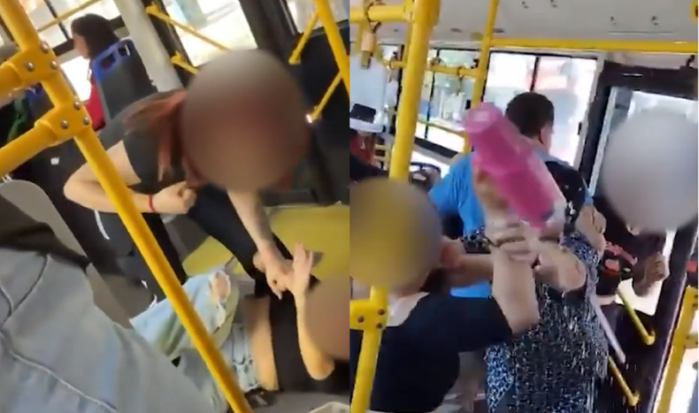 Discusión en un ómnibus de la línea 370 terminó en pelea: una de las mujeres resultó herida