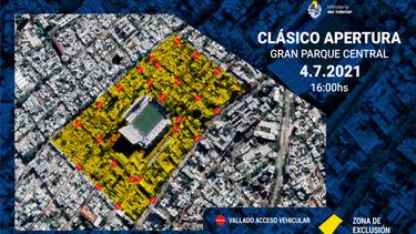 Así será el operativo por el clásico en el Gran Parque Central