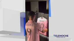 El video de Suárez y la camiseta de Messi que es viral en redes.