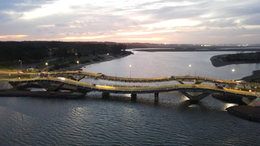 Puente de La Barra, en Maldonado.