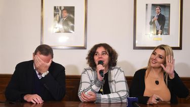 Álvaro Delgado y Valeria Ripoll fueron recibidos por el directorio blanco / FocoUy