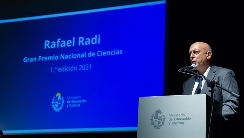 Rafael Radi recibió el Gran Premio Nacional de Ciencias 2021