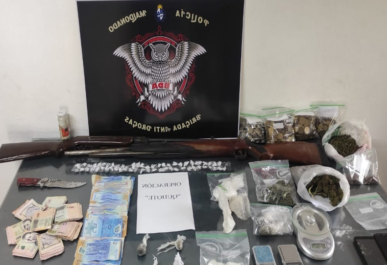 El operativo terminó con tres condenados en Maldonado.