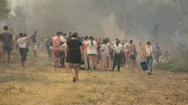 Personas debieron ser evacuadas de campings por incendio en Cerro del Toro.