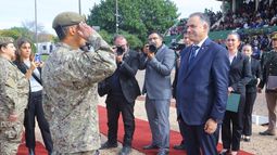 Yamandú Orsi participó de actividades por el Día del Ejército y el aniversario de la batalla de Las Piedras