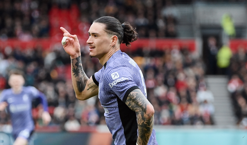 Golazo de Darwin Núñez para la victoria de Liverpool sobre el Brentford | @LFC
