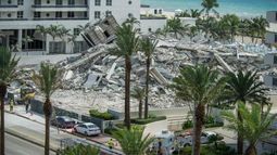 Se derrumbó edificio en Miami Beach; hay un herido