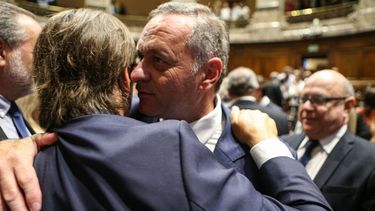 Álvaro Delgado y Luis Lacalle Pou.